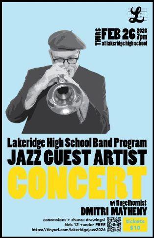 Enjoy jazz tunes at upcoming Lakeridge High School concert featuring renowned artist